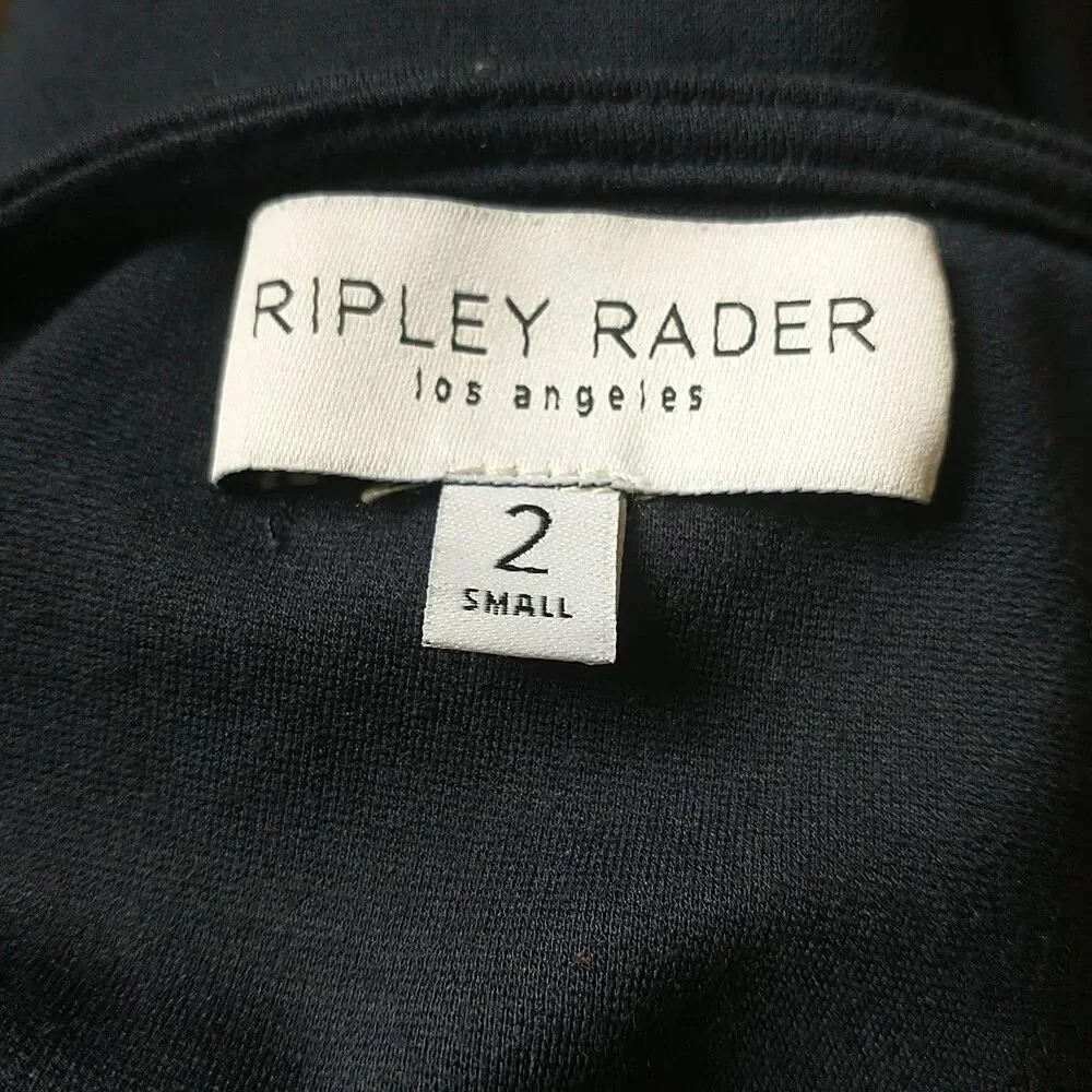 Ripley Rader T-shirt Top Womens 2 Navy Blue Short Sleeve Cotton Capsule*READ - Picture 4 of 9